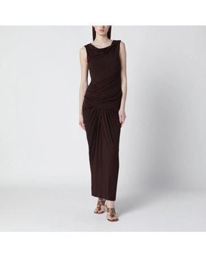 Entire studios Tobacco-Colored Dress With Draping