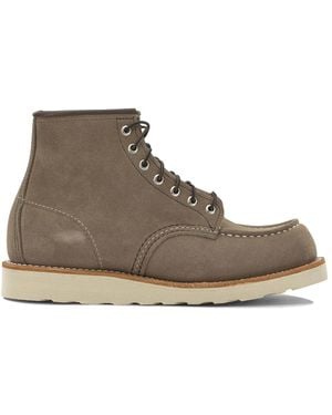 Red Wing Shoes "Classic Moc Toe" Lace-Up Boots - Brown