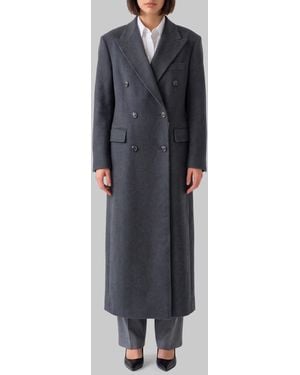 Tagliatore Caitlyn Double-Breasted Coat - Grey
