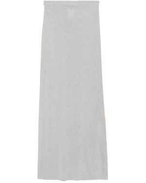 Tom Ford Sequined Long Skirt - White