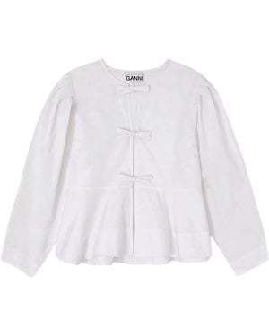 Ganni Organic Cotton Blouse - White