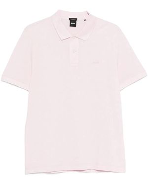 BOSS Cotton Polo Shirt - Pink