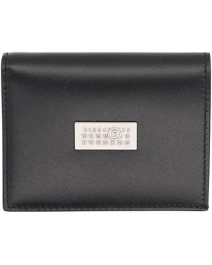 MM6 by Maison Margiela Coin Purse With Logo - Black