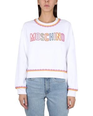 Moschino Crewneck Sweatshirt - White