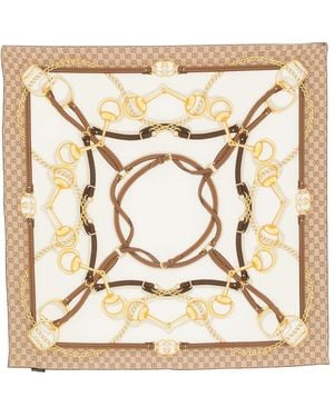 Gucci Silk Fabric Belt - Natural