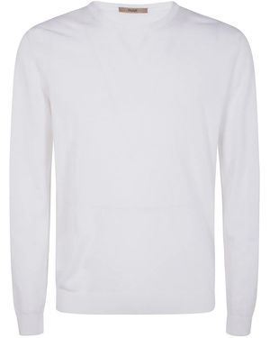 Nuur Long Sleeves Round Neck - White