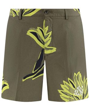 BOSS Cotton Bermuda Shorts - Green