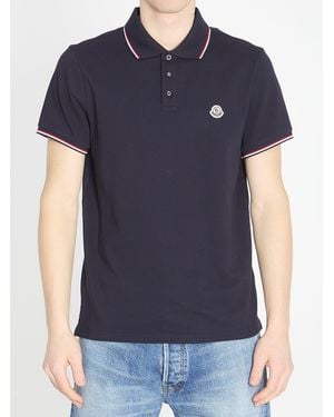 Moncler Ss Polo - Blue