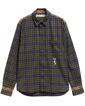 Barbour Paul Smith Loves Camicia A Maniche Lunghe Leggermente Aderente - Grey