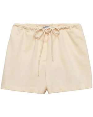 Prada Cotton Shorts - Natural