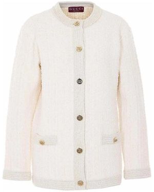 Gucci Boucle Caridgan - White