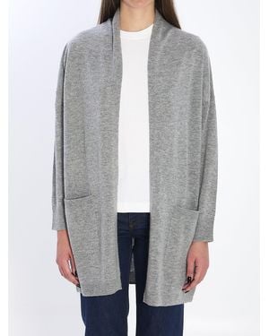 Allude Open Cardigan - Gray