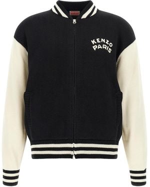 KENZO Paris Emblem' Cardigan - Black