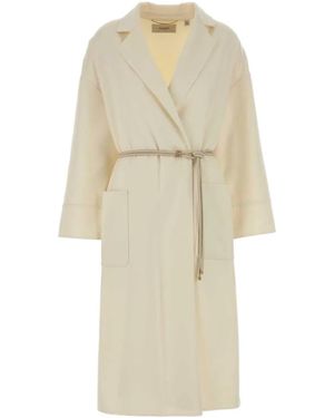 Agnona Long Coat - White