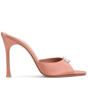 AMINA MUADDI Cappuccino Mini Camelia Slipper - Pink
