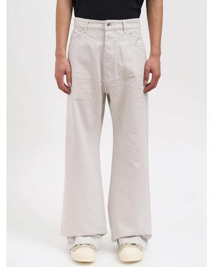 Rick Owens Geth Cotton Jeans - White