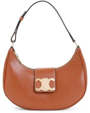 Celine Medium Ava Triomphe Shoulder Bag - Brown