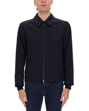 BOSS Virgin Wool Jacket - Blue