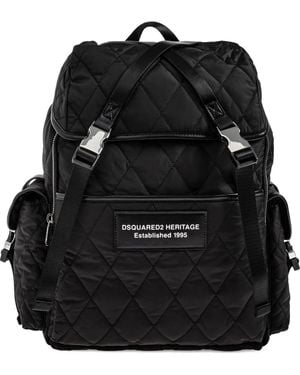 DSquared² Padded Backpack - Black