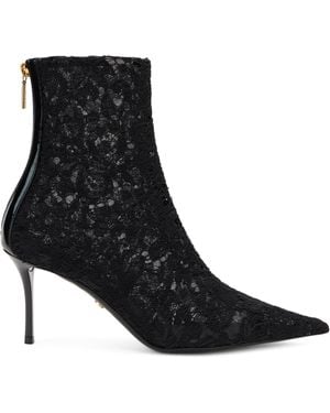 Dolce & Gabbana Dolce & Gabbana Lace Ankle Boots - Black