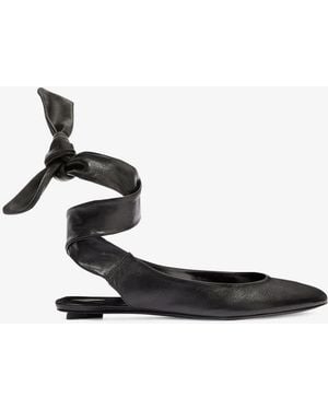 The Attico Cloe Ballerina Flat - White