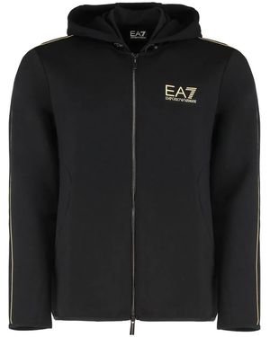 EA7 Full Zip Hoodie - Black