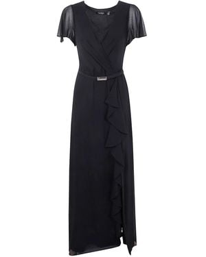 Ralph Lauren "Farrysh" Short Sleeve Gown Dreaa - Blue