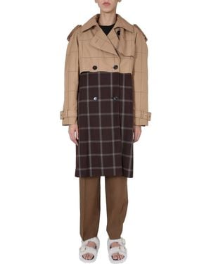 Marni Double-Breasted Trench - Brown