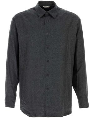 AURALEE Super Light Wool Shirt - Grey