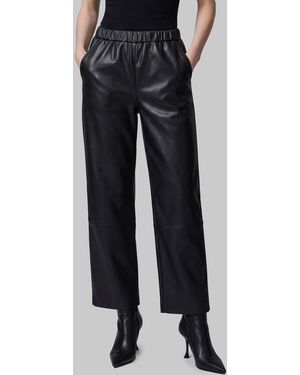 PARIENTE Sarah Leather Trousers - Black