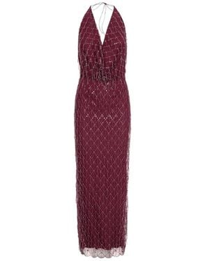 ROTATE BIRGER CHRISTENSEN Sequins Halterneck Dress - Purple