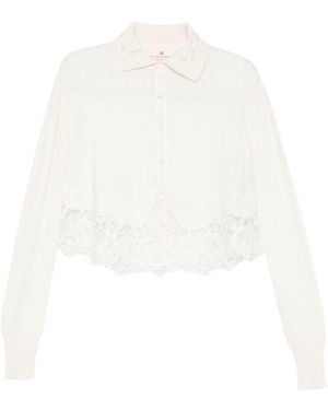 Ermanno Scervino Cashmere Lace Shirt - White