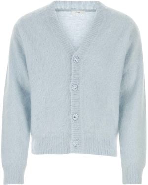 1989 STUDIO Pastel Mohair Blend Cardigan - Blue