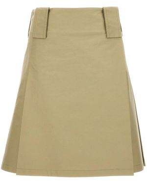 Burberry Pleated Skirt - Green