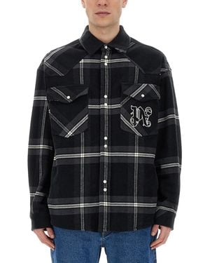 Palm Angels Monogram Shirt - Black