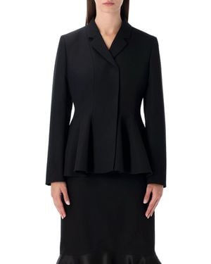 Fendi Grain De Poudre Wool Jacket - Black