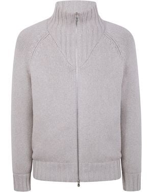 Brunello Cucinelli Cashmere Padded Outwear Jacket - Gray