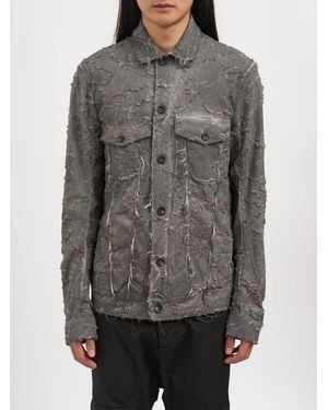 Masnada Wrinkled Effect Jacket - Grey