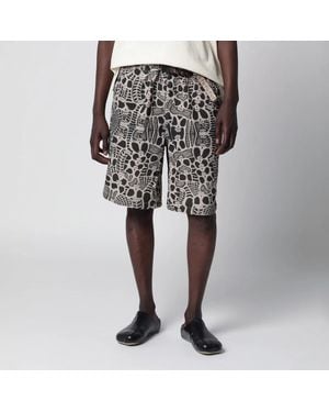 Brain Dead Skull Climber Cotton Shorts - Black