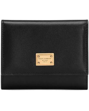 Dolce & Gabbana Dolce & Gabbana Calfskin Wallet - Black