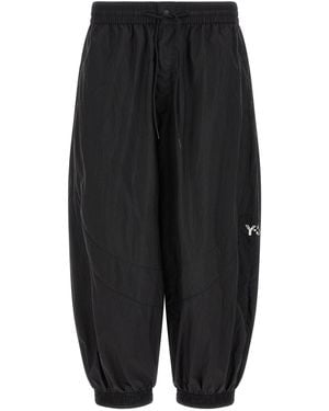 Y-3 Rough-Edged Sweatpants - Black
