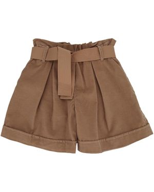 Moncler Kids Designer-Style Shorts - Brown