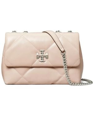 Tory Burch Kira Diamond Small Convertible Bag - Natural