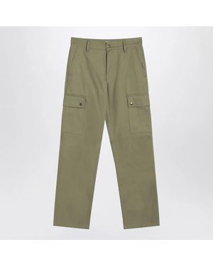 Burberry Khaki Cargo Trousers - Green