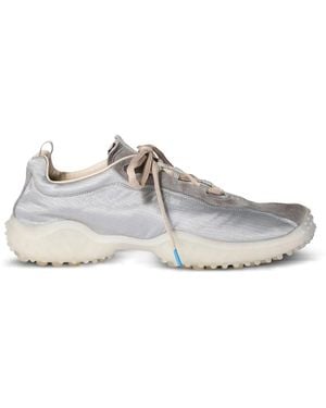 Miu Miu Nylon And Suede Sneakers - White