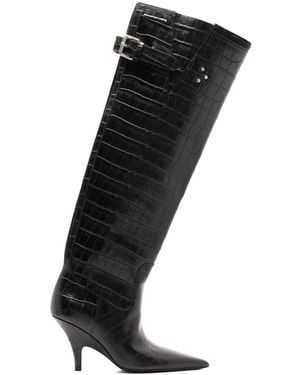 Alexander Wang Goat Leather Suede Boots - Black