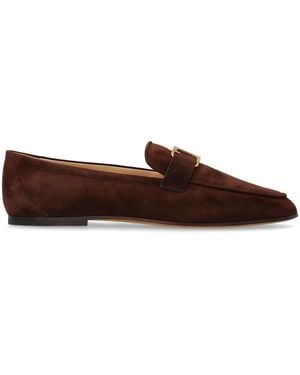 Tod's Tone Slip-On Flat Shoes - Brown