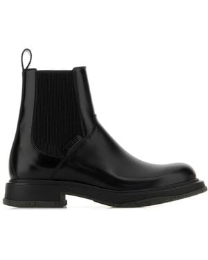Gucci Leather Ankle Boots - Black