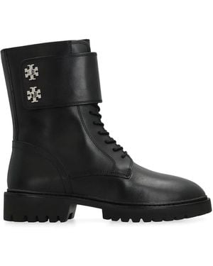 Tory Burch Turnlock Ankle Boots - Black