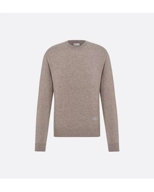 Dior Wool Cashmere Knit Top - Gray